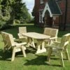 Churnet Valley Ergo 6 Seat Table Set - 2 X Chairs & 2 X Benches