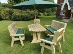 Churnet Valley Ergo 8 Seat Table Set - 2 X Chairs & 2 X 3-Seater Benches 6 Churnet Valley Ergo 8 Seat Table Set - 2 X Chairs & 2 X 3-Seater Benches -LG Outdoor Shop 46800 2528