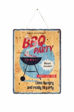 La Hacienda Corrugated BBQ Party Garden Sign