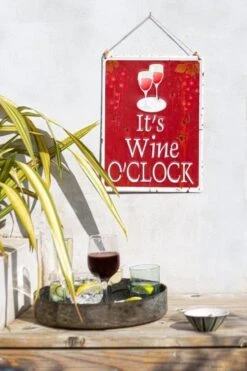 La Hacienda It's Wine O'Clock Garden Sign 5 La Hacienda It's Wine O'Clock Garden Sign -LG Outdoor Shop 47056 2093