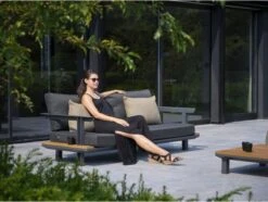 LIFE Industry 2.5 Seater Sofa Bench Lava/Carbon