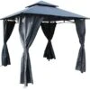 Royalcraft Cambridge Compact Gazebo 2.75m X 2.75m - Grey